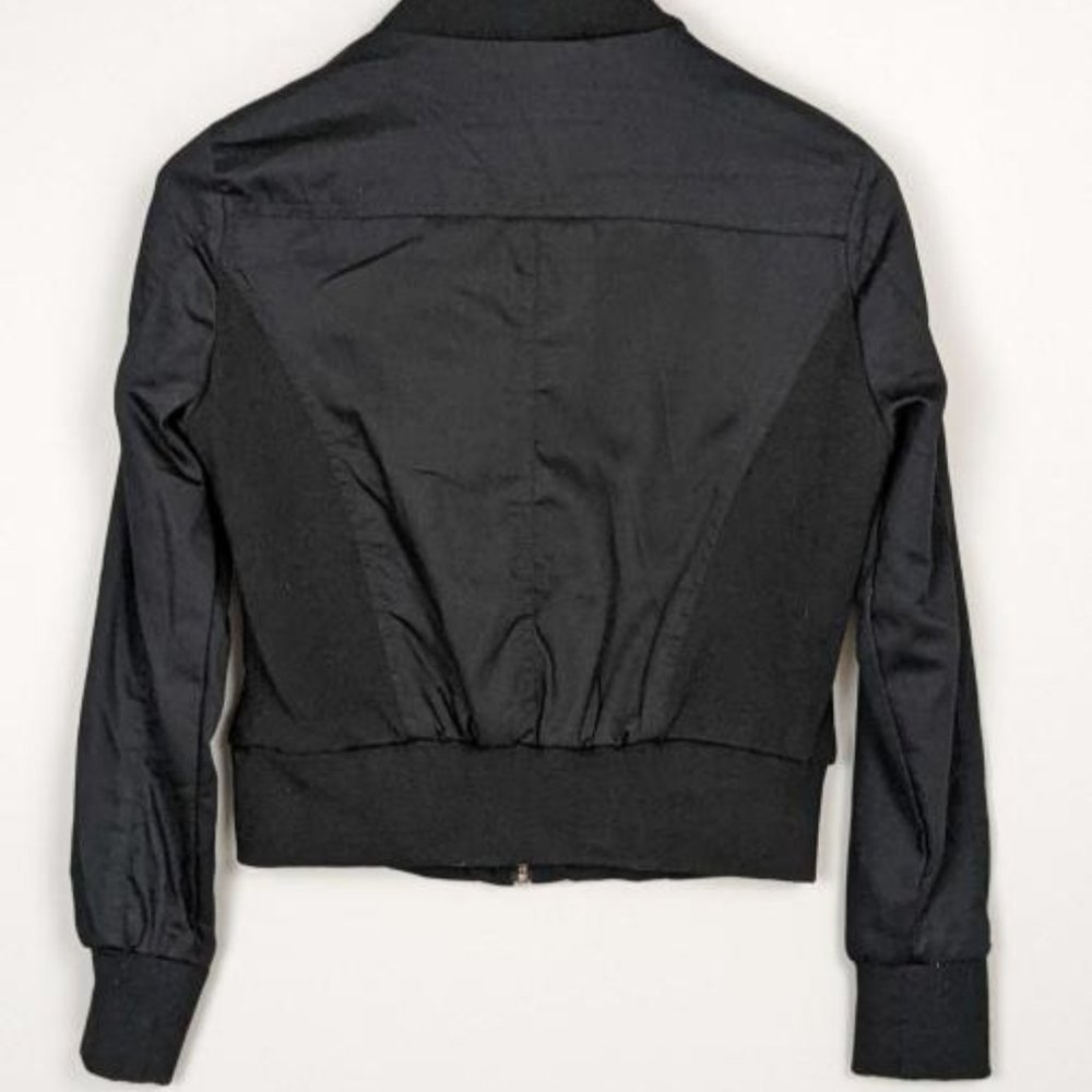 Miss London Woman's Jacket, Black, Juniors Size XL, Zip Up - Picture 2 of 8